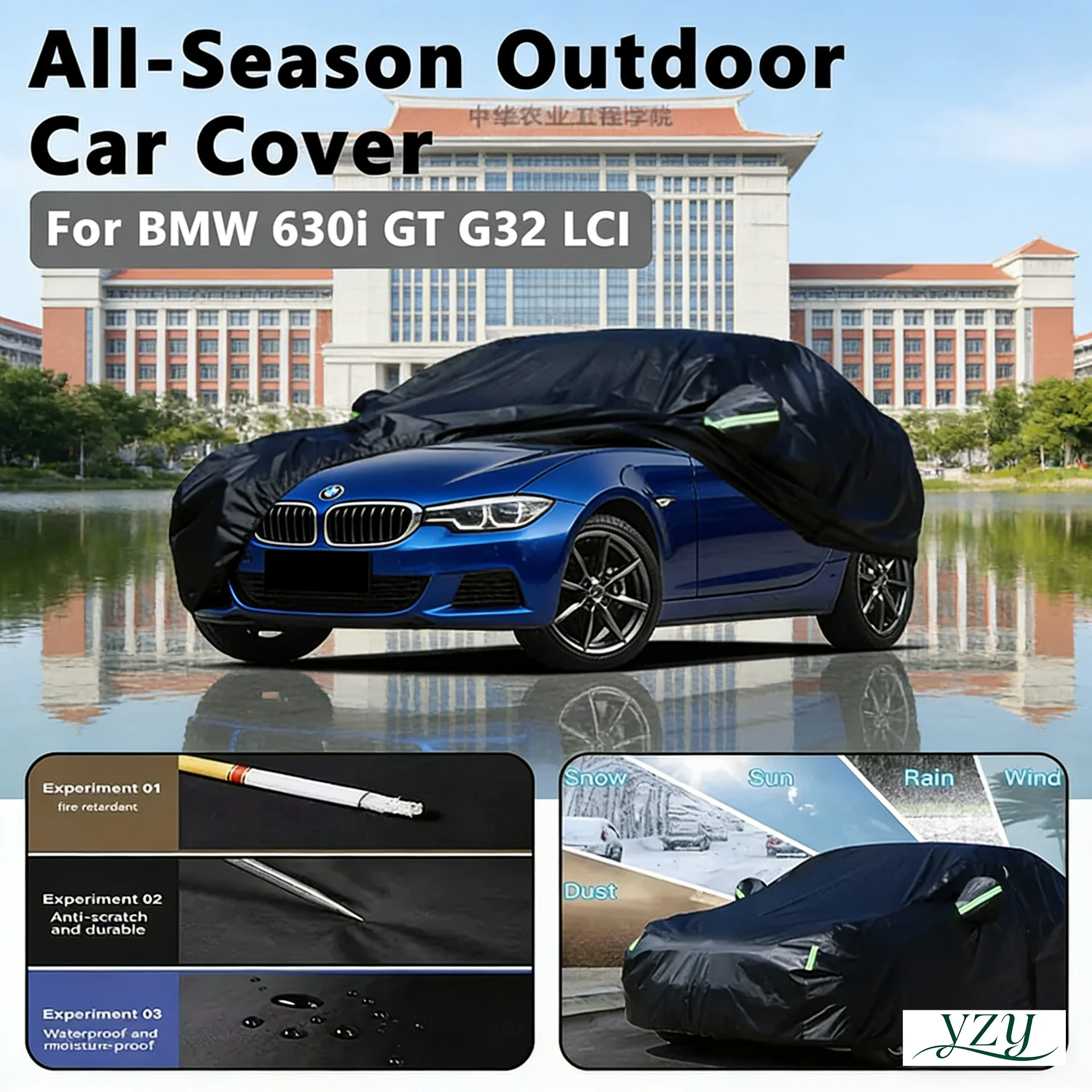 

For BMW 630i GT G32 LCI Outdoor Protection Full Car Covers Snow Cover Sunshade Waterproof Dustproof Exterior car snow cover