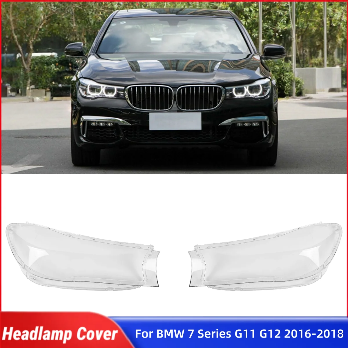 

Для BMW 7 серии G11 G12 730 740 760 2016 2017 2018 автомобильная передняя фара, крышка объектива, крышка передней фары, стеклянная крышка