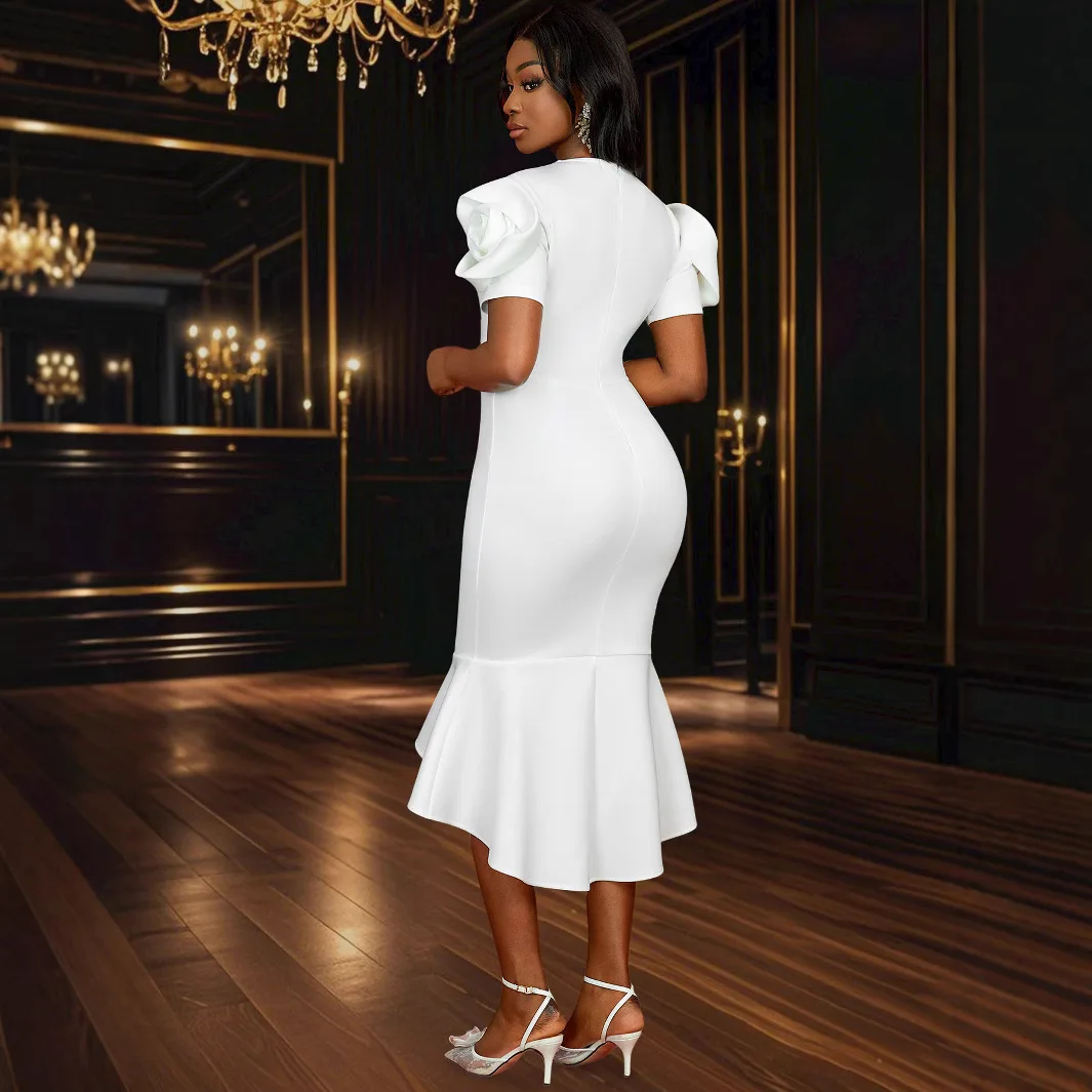 Am 050206 Abito a sirena Abito aderente sexy Casuales giapponese Donna corta 2025 Abito estivo Robe Vestido Donna Party