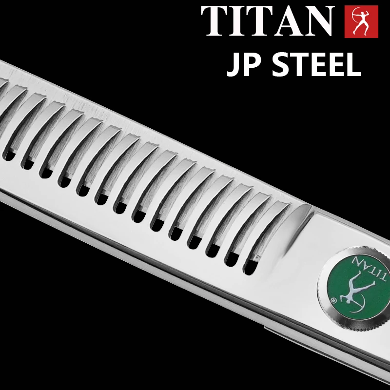 Профессиональные прямые ножницы для груминга TITAN 7.0/7.5 дюймов для собак пород тедди/померанский шпиц, инструменты для ухода за шерстью животных, сталь JP