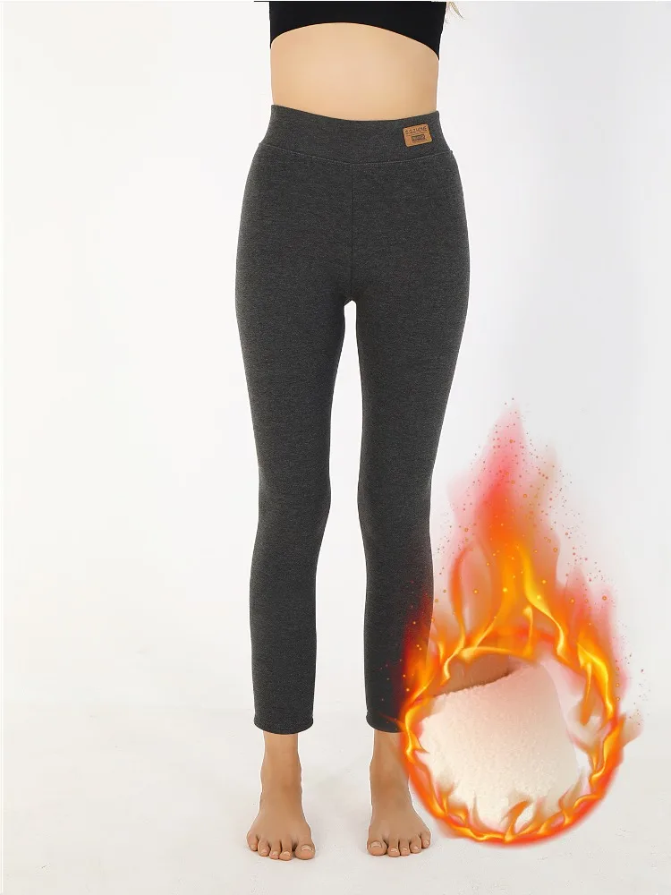 Tossy-mallas ajustadas de punto para mujer, traje de Yoga de cintura alta, pantalones básicos de Fitness de algodón, Leggings informales, invierno,