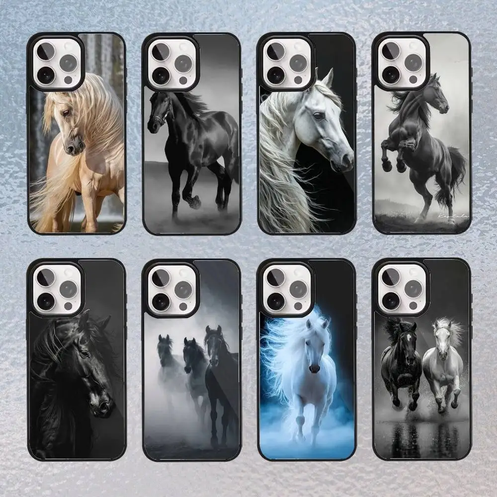 

Animal Horse Phone Case for iPhone 17,16,15,14,13,12,11 Plus,Pro Max Magnetic Wireless Charging Cover