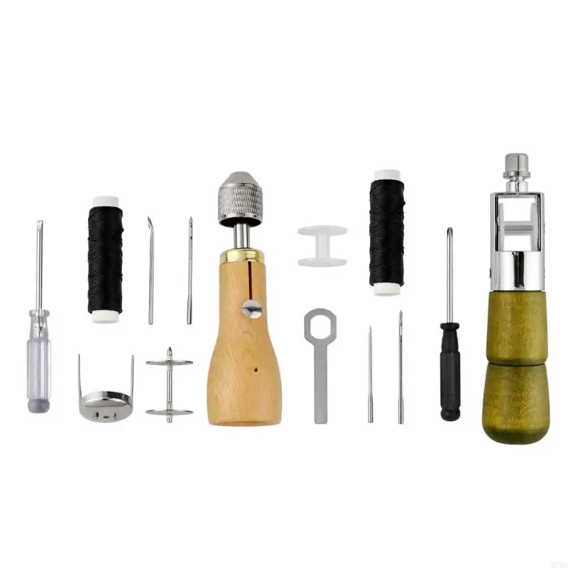 

97BA Leather Sewing Leather Stitching with Sewing Awl Sewing Tool for Hand Stitching Carpets Shoes DIY Craft