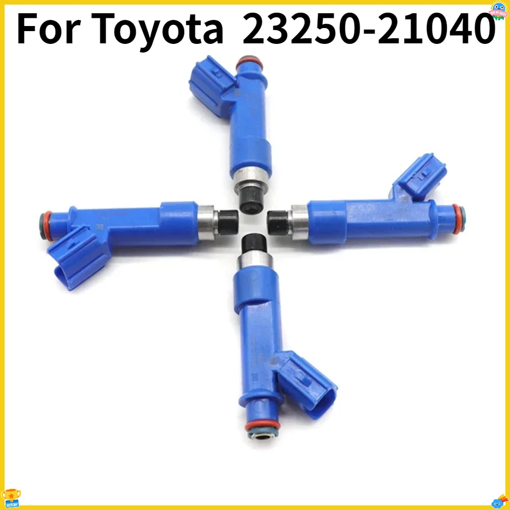 새로운 4PCS 23250-21040 토요타 야리스 1.5L 2007-2017 자동차 연료 인젝터 노즐 2320921040 842-12304