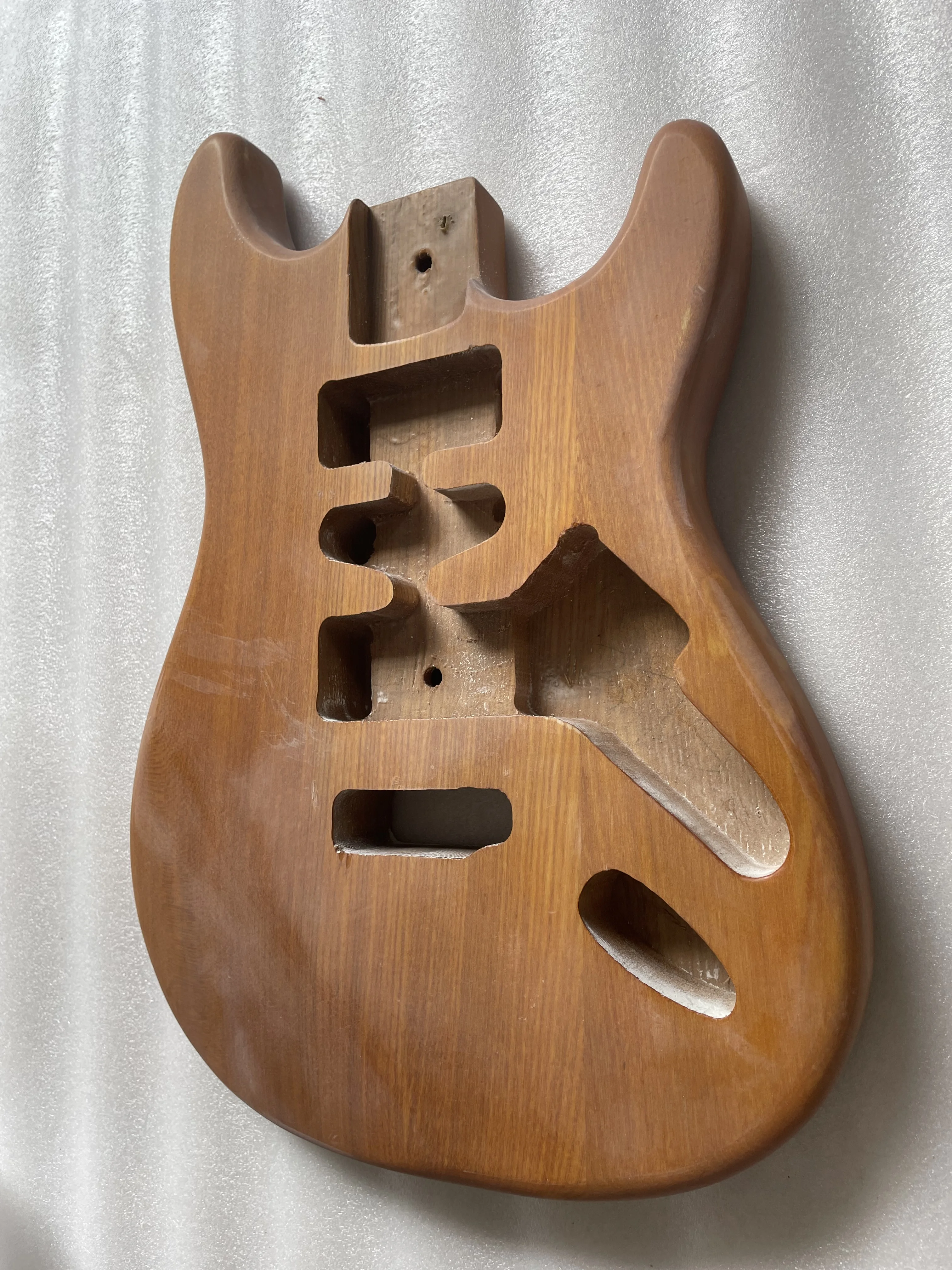 Stock Guitar Body Matt Finished Replacement HSH pickups Ash wood DIY Guitarra Barrel Hard Tail Real Photos 5.52cm Pocket