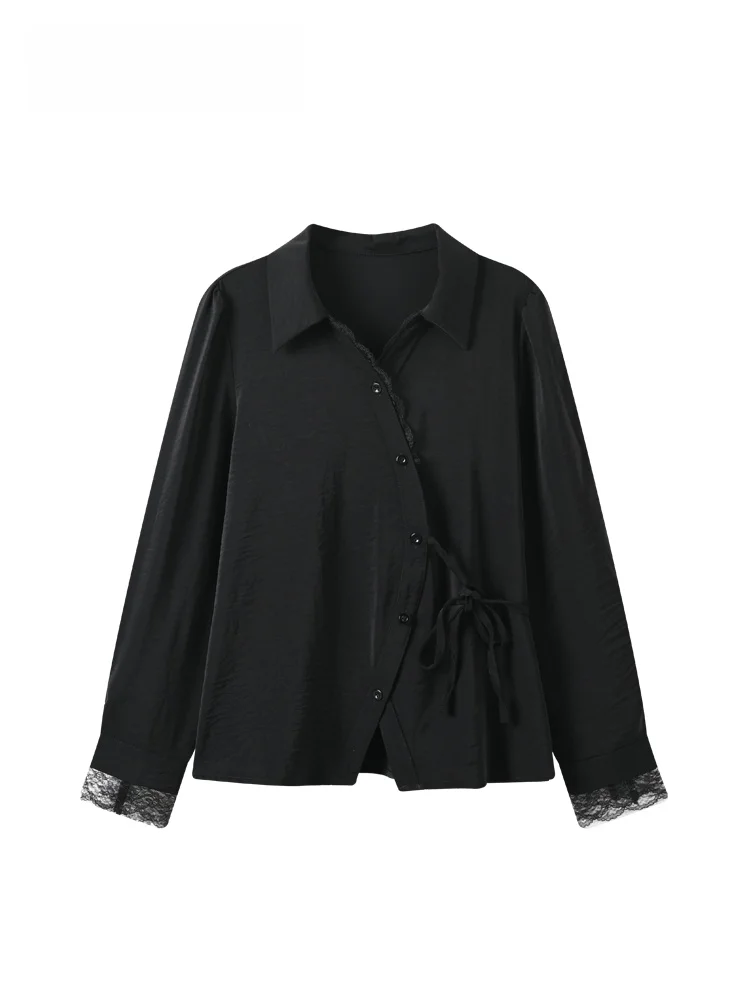 

Женская модная весенняя блузка больших размеров с длинным рукавом, в стиле пэчворк, повседневная, из полиэстера, средней длины