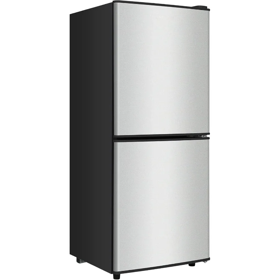 

Compact 4.2 Cu. Ft. 2-Door Refrigerator with Freezer Featuring Adjustable 7-Level Thermostat for Efficient Cooling in Small Spa