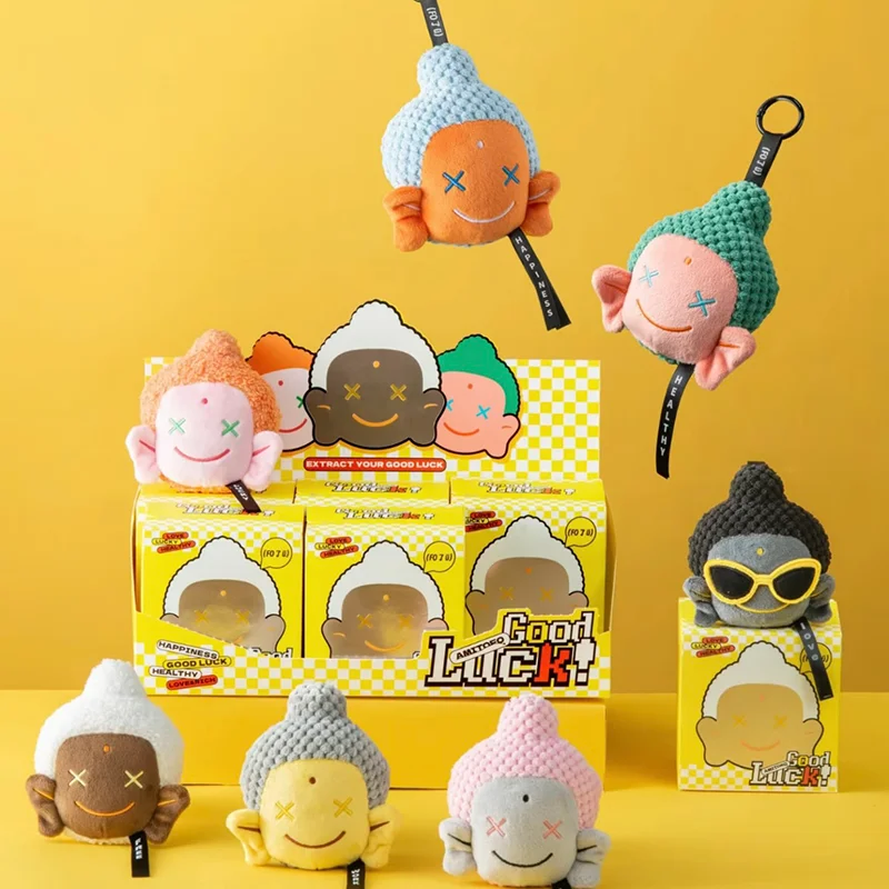 In Stock Genuine Amitofo Fo U Series Blind Box Bag Pendant Wishes You Good Luck Doll Mystery Box Collection Model Toy Gift