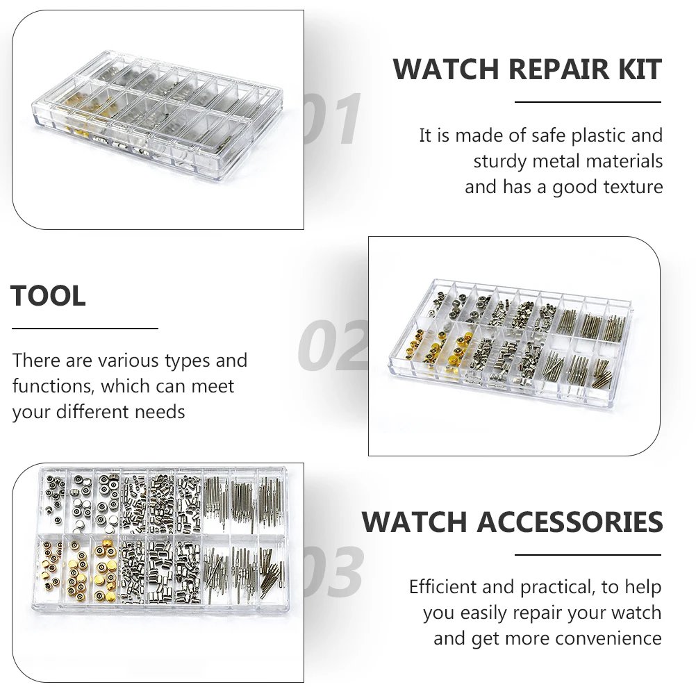 

1 set 1 Set Watch Spring Bar Tool Set Professional Repair Tools For Watch Accessories Durable Sturdy Metal Efficient Repairing