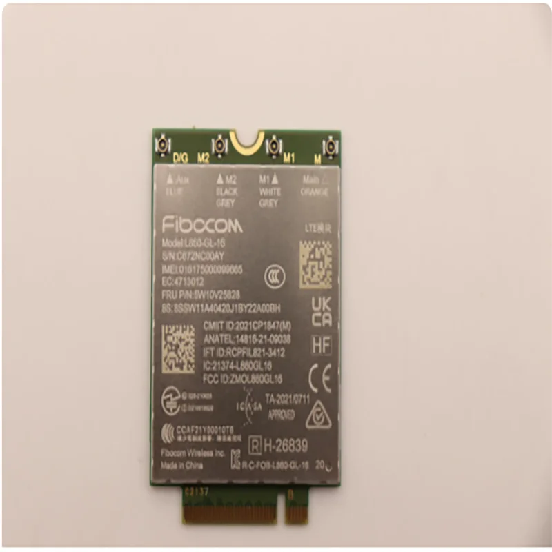 Fibocom L860-GL-16 5W10V25828 LTE Cat16 module for Thinkpad T14 T14s L14 L15 P14S P15V X13 Yoga Gen3 X1 Nano Gen2 T16 P16S Gen1