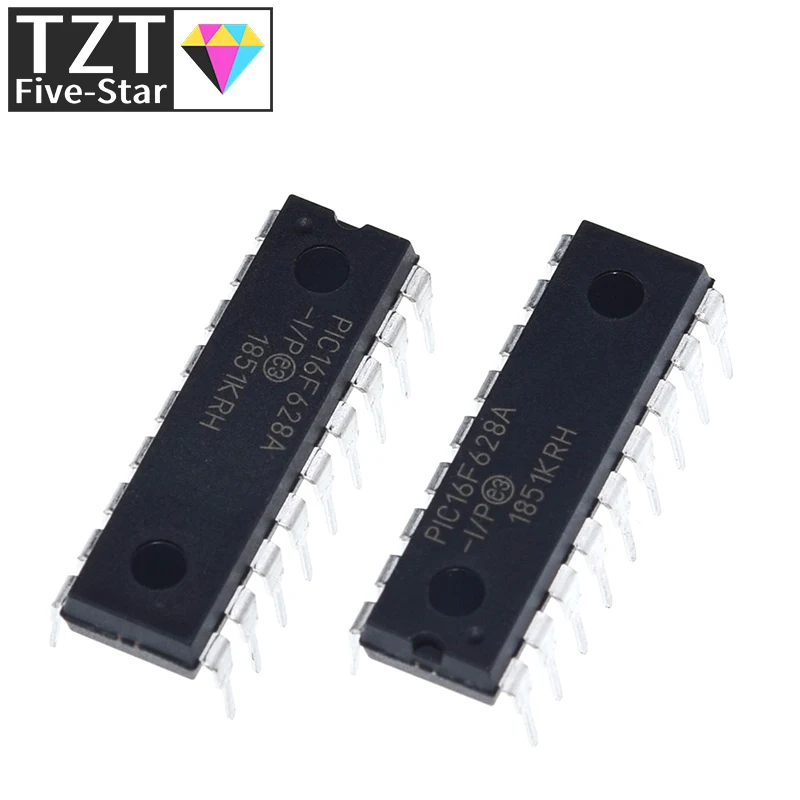 1 PCS PIC16F628A-I/P DIP-18 PIC16F628A PIC16F628 16F628 Flash-Based, 8-Bit CMOS Microcontrollers