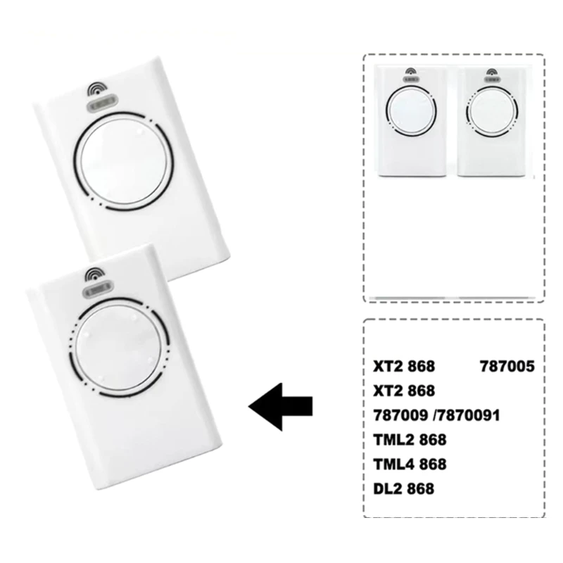 280-868MHz التحكم عن بُعد مرآب بلاستيكي فتاحة التحكم عن بعد اللاسلكي اللاسلكي