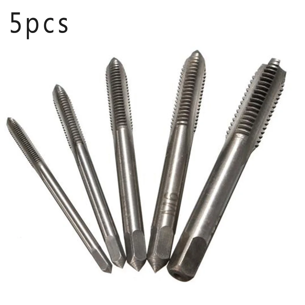 Repair Plug taps Workshop Machine Machinery Metric Supplies Thread Tools 5pcs Auto Drill bits High Speed Steel
