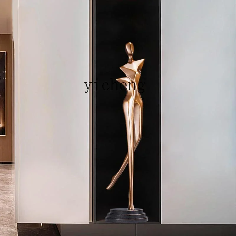 

H9- modern abstract figure sculpture ornament porch TV cabinet living room floor ornament ornament