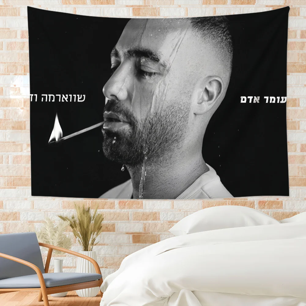 المغني عوم آدم العلم مخصص التخييم حديقة ديكور خلفيات الحفلات جدار الفن هدايا الأسرة