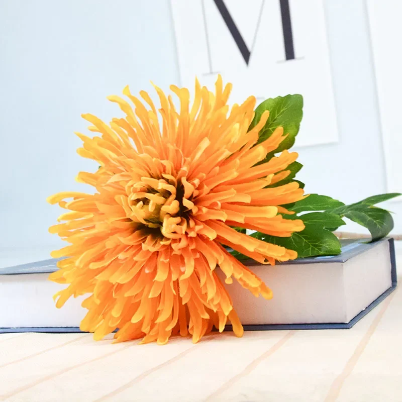 Artificial Flower Chrysanthemum Big Flower Head Core Chrysanthemum Wedding Wedding Decoration Home Decoration Photography Props