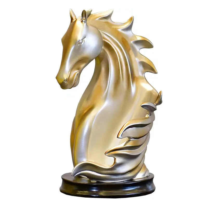 Elegante Botellero con Forma de Cabeza de Caballo para Sala de Estar, Comedor, Decoración del Hogar, Soporte para TV, Exhibidor de Vino