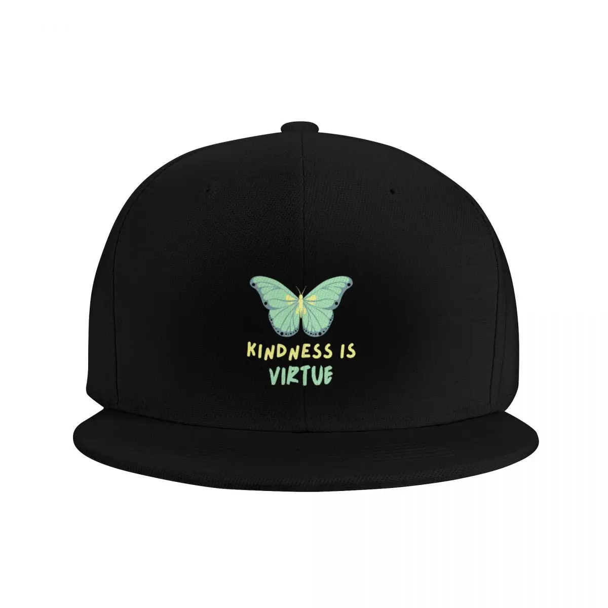 Kindness is Virtue - colored text typography design, inspirational quotes, motivational quotes, butterfly lovers, b Baseball Cap