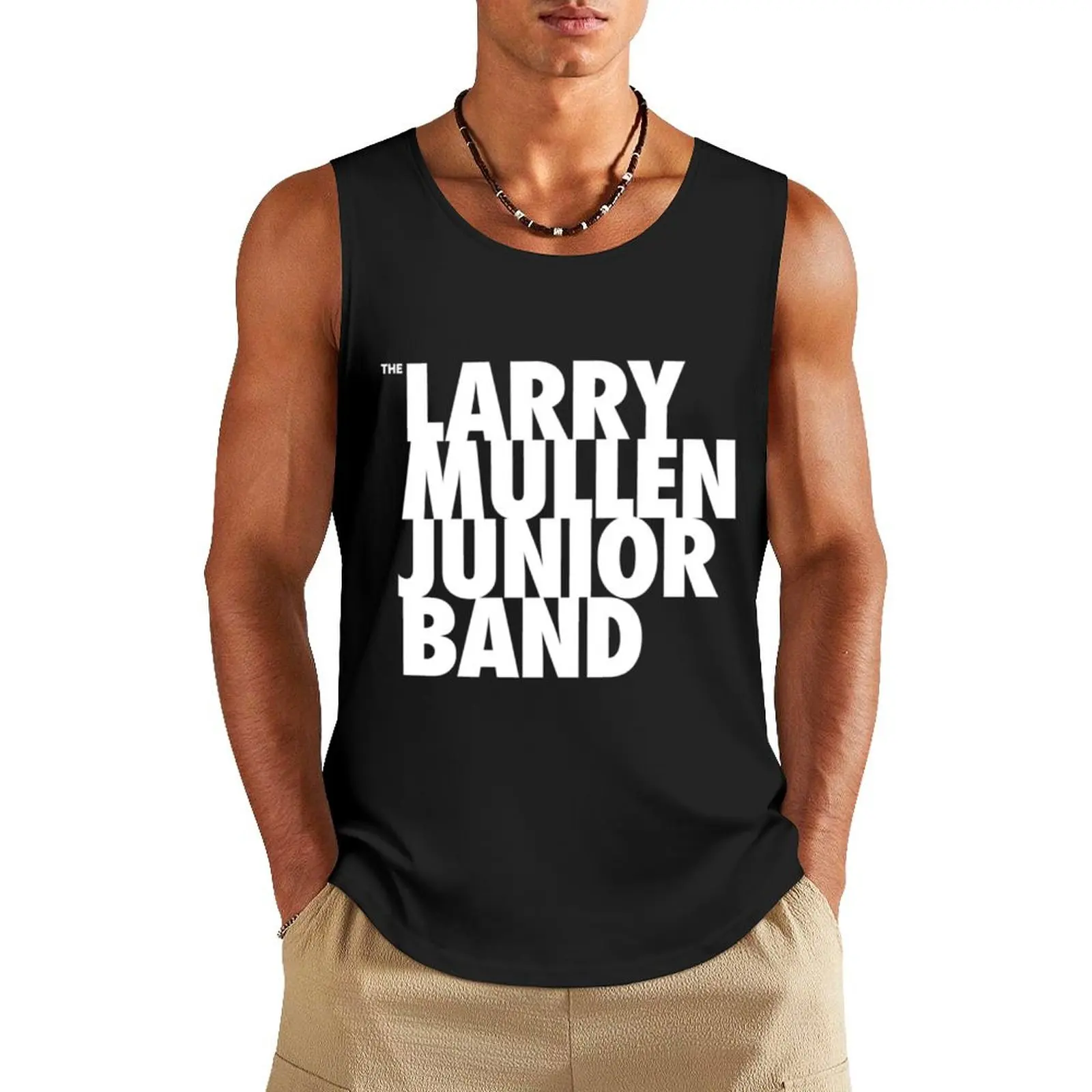 The Larry Mullen Jr. Band Tank Top Men's gym articles Men's clothes luxury style men clothings