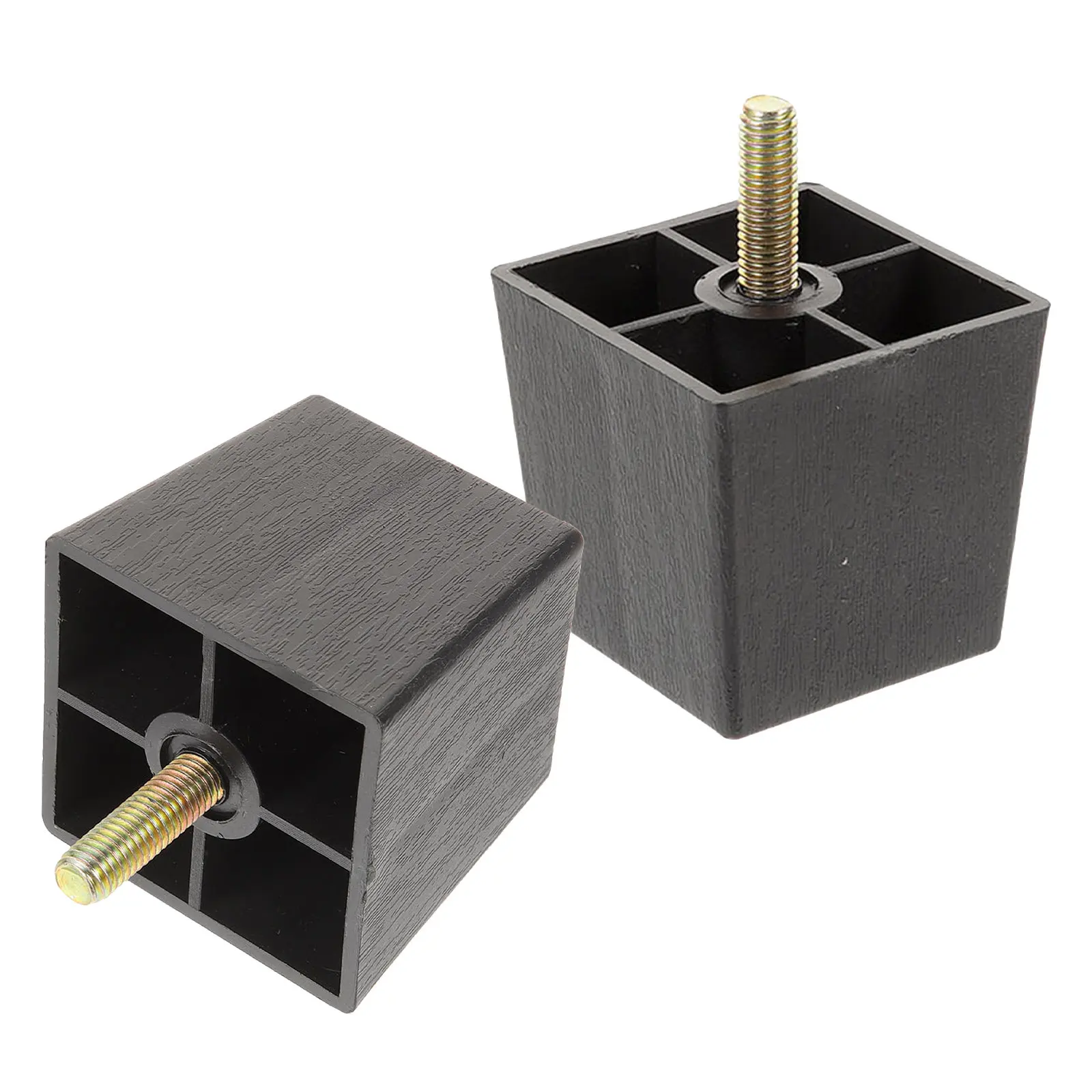 6Pcs Metal Replacement Legs M8 Thread Sofa Table Chair Cabinet Furniture Extenders Trapezoid Shape Wear Resistant Stable