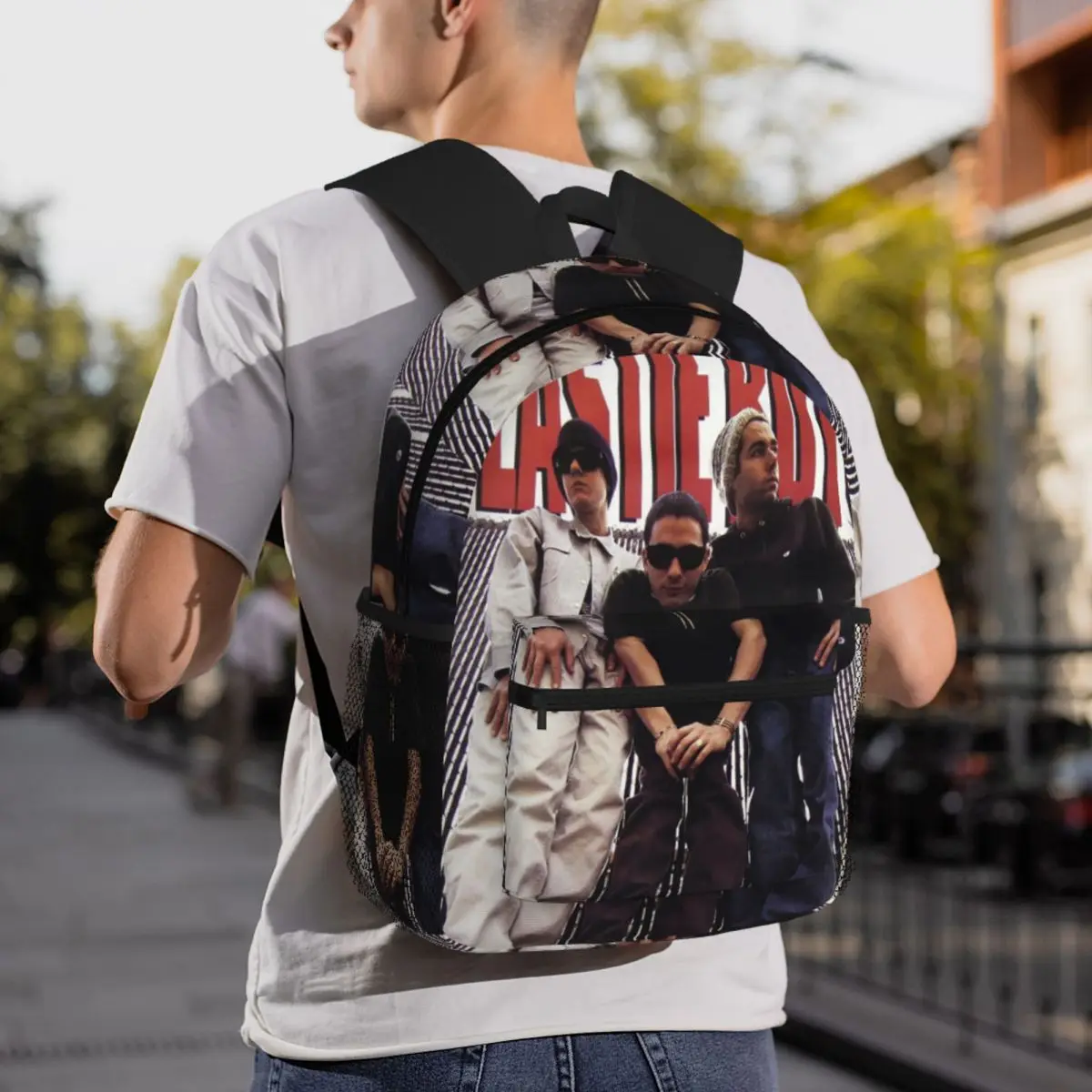 

Beastie Boys Sabotage Backpack Daypack Large Capacity Children BookBag School Bag Shoulder Bags for Men Women
