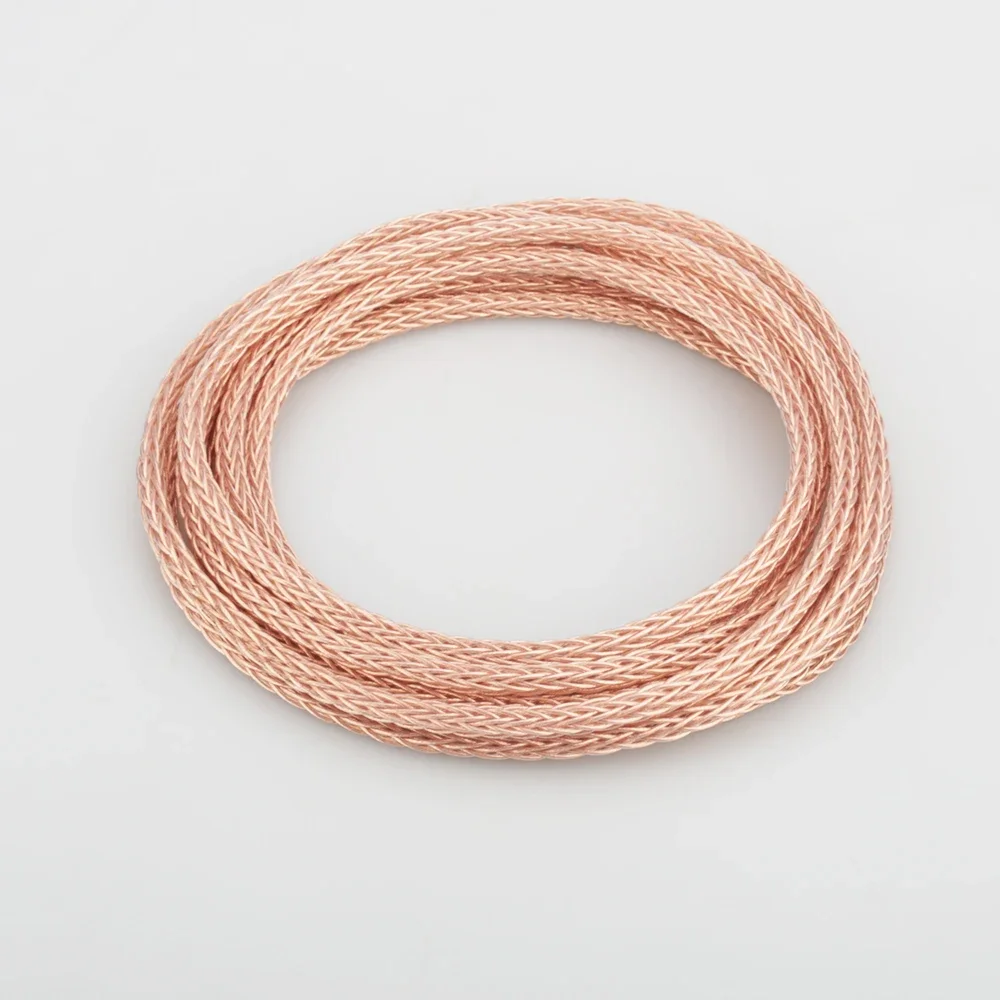 Audiocrast 1619CU 16 النوى 6N OCC PTFE كابل DIY بها بنفسك سماعة كابل سماعة سماعة لتقوم بها بنفسك كابل لسماعة رأس مخصصة