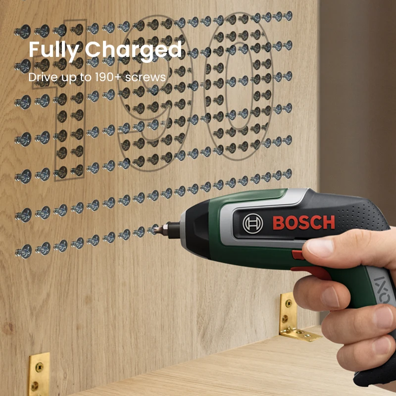 Bosch  IXO7 Electric Cordless Screwdriver Set Electric Drill 1 Host 10 Screwdriver Bits 1 Extension Rod 1 Charging Cable