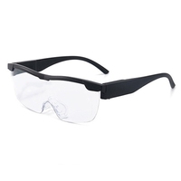 Q2Q4 Glasses with Light 2 LED Lighted Magnifier Eyeglasses for Reading Hobbies & Close Work Glasses