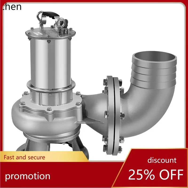 Zml oil-immersed stainless steel cutting sewage pump 304 corrosion-resistant pumping sludge