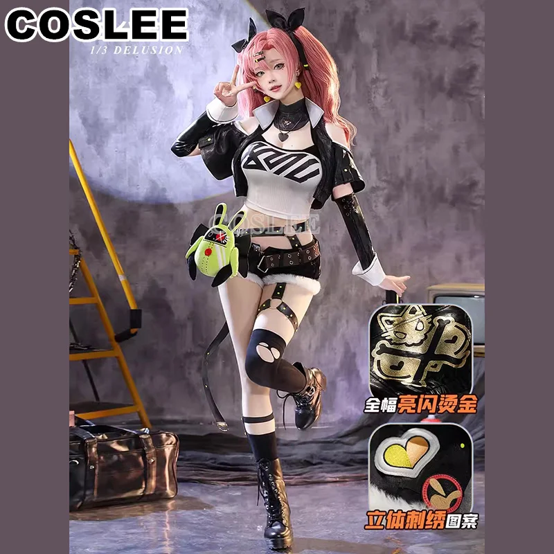 

COSLEE Nicole Demara Cosplay Costume Zenless Zone Zero Game Suit Fashion Coat Top Shorts Halloween Carnival Party Outfit New