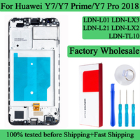 LDN-L01 L21 LX2 LX3 Premium Lcd For Huawei Y7 2018 Display Touch Screen Y7 Pro 2018 Digitizer Panel Assembly For Y7 Prime 2018