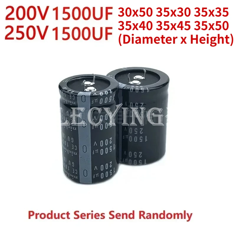 

2Pcs/Lot Nichicon 1500uF200V 1500uF250V 30x50 35x30~50mm Snap-in PSU Electrolytic Capacitor