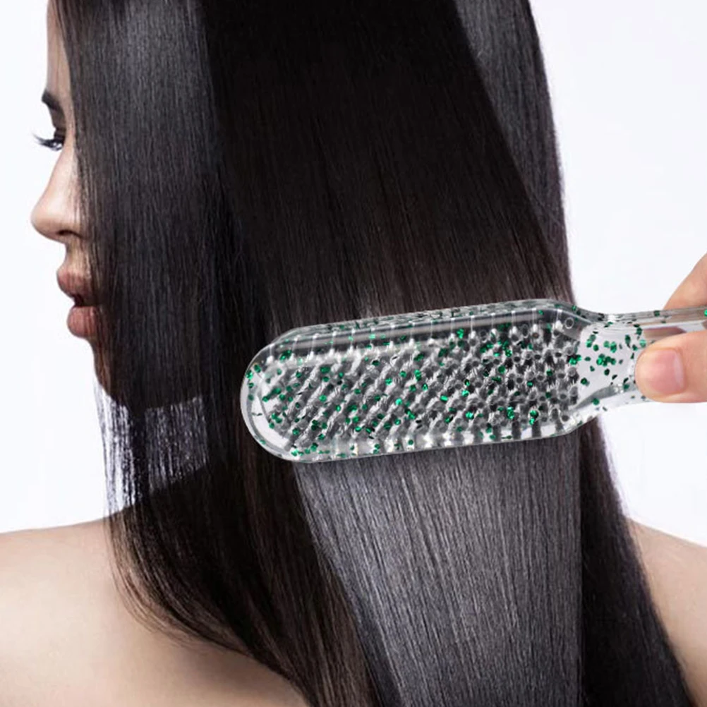 

Clamp Brush Hair Straightening Comb Double Sided Hair Straightener For Women Bristle Brush Tool Salon Home Use