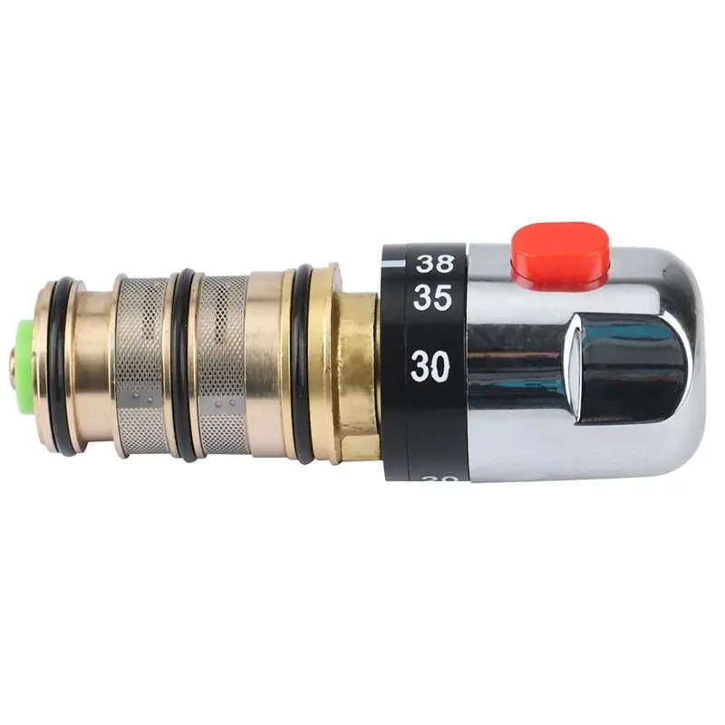 DT19 Brass Thermostatic Valve Temperature Control Valve for Solar Water Heater Valve Parts Mixer Tap Easy to Use