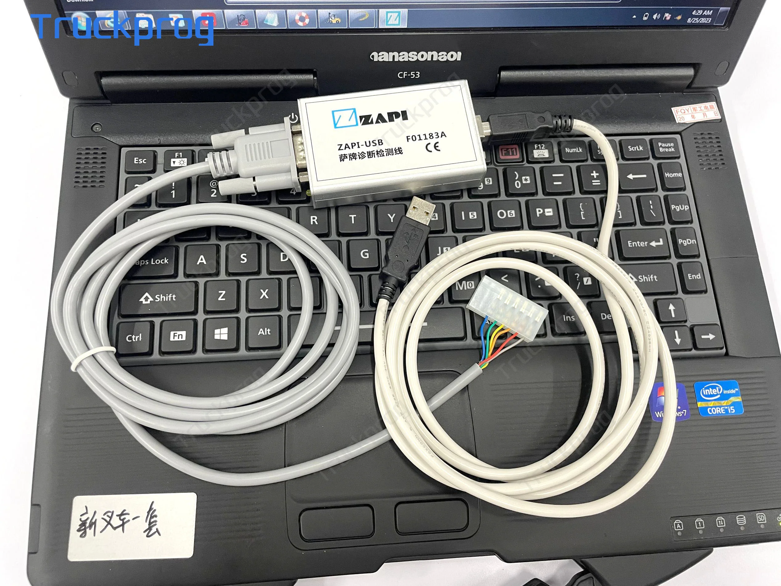 ZAPI Programmer ZAPI F01183A Data Cable Zapi Console Software ZAPI-USB Electric Controller Diagnostic Tool+CF53Laptop