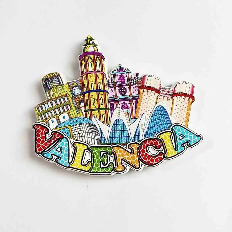 

3D Resin Fridge Magnets from Valencia Spain - Cute Decorative Refrigerator Magnets for Home & Kitchen Decor