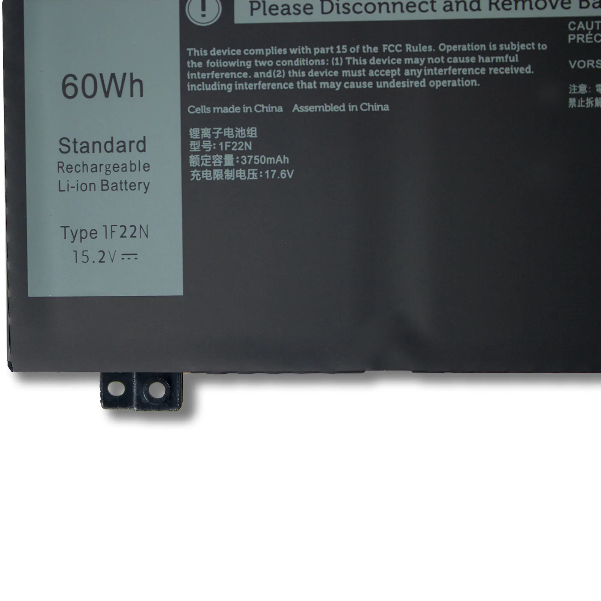 1F22N XRGXX Laptop Battery For 2018 orion M15 M17 R1 P82F P40E P79F P37E G5 5590 G7 7590 7790