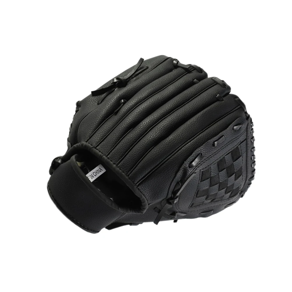 

Baseball Glove 12.5 Inch Left H Yellow PVC Softball Glove Flex Heels Cushioned Pad Adjustable Strap Faux Lining