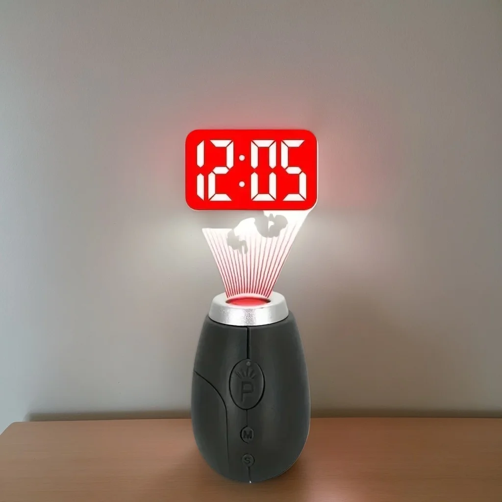 

Мини-светодиодный проекционный брелок-будильник — портативные цифровые часы для путешествий и стола