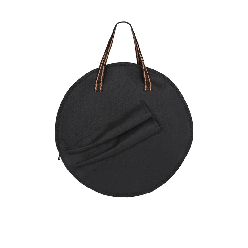 

Portable Dumb Drum Bag,14 Inch Dumb Drum Practice Pad Bag Black Oxford Cloth