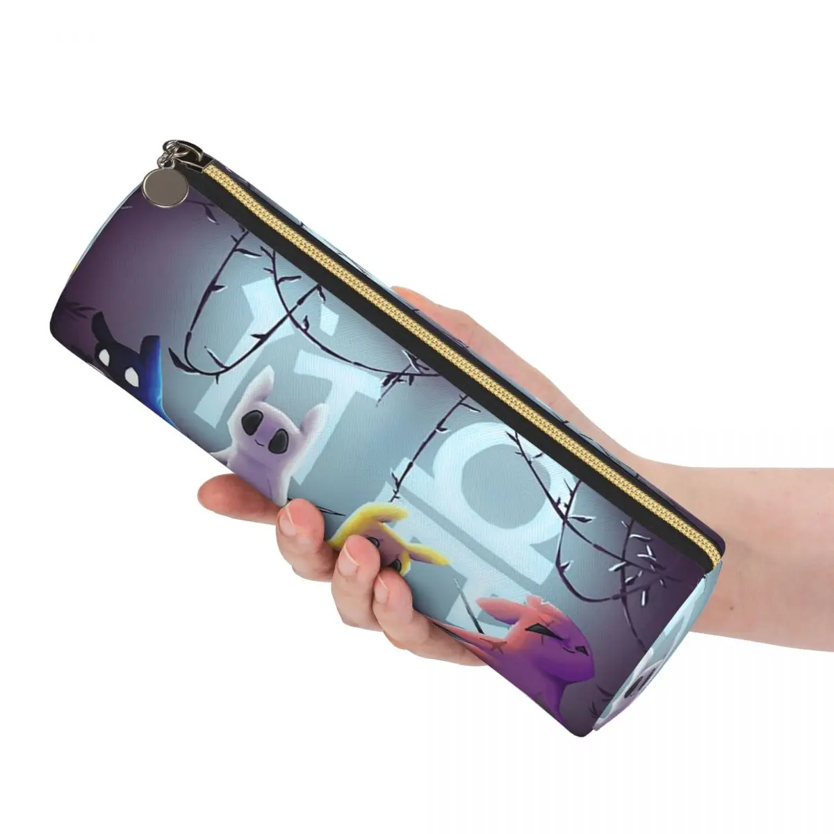 Slugcat Rain World Game Pencil Cases Pen Holder Cylinder Pen Box Pencil Bag for Boy Girl School