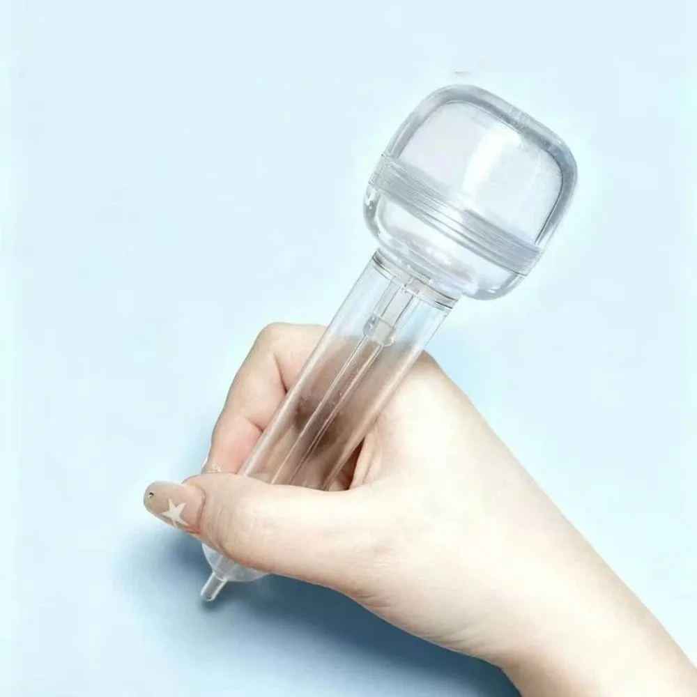 Transparenter Druckperlen-Stift 3D-Pixel-Puzzle Rutschfester Automatischer Druckperlen-Stift mit Perlenbehältern Handgefertigt