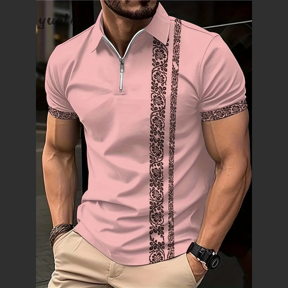 

Men's Polo Shirt Summer Outdoor Breathable Men's Top Fashion Simple 3D Printed Men's Polo Clothing Casual Sports Men's Clothing
