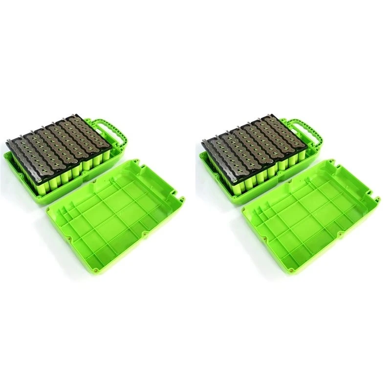 B29C-2X 48V 30A E-Bike Battery Case Storage Box 13S 8P 18650 Holder Nickel Strip Electric Motorcycle Protection Circuit Green