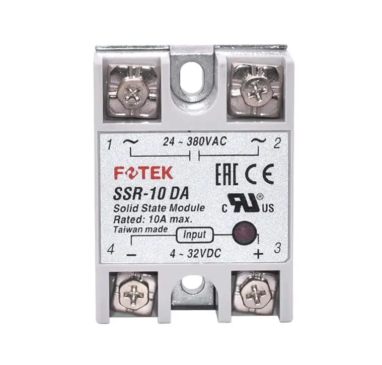 FOTEK Original Single Phase Solid State Relay SSR-10DA-H SSR-25DA-H SSR-40DA-H SSR-50DA-H SSR-75DA-H