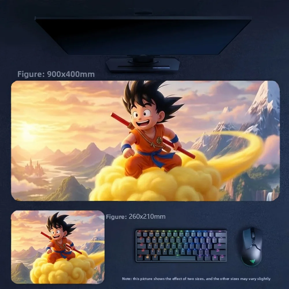 Fashion Cartoon Animation Leather Mouse Pad Animation Dragon Ball Goku Leather Mouse Pad Office Mouse Pad Wrist Writing Desk Mat