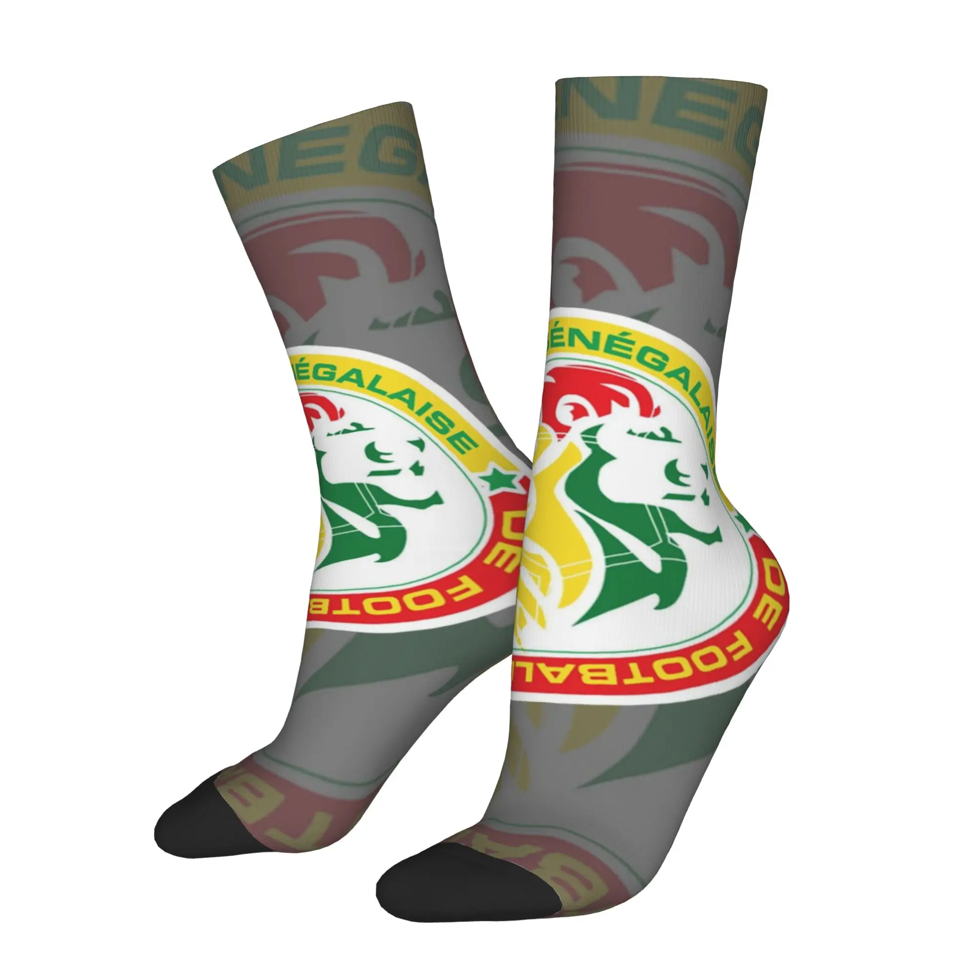 Happy Funny Senegal Retro Harajuku  Hip Hop Novelty Pattern Sock Match Day Essentials