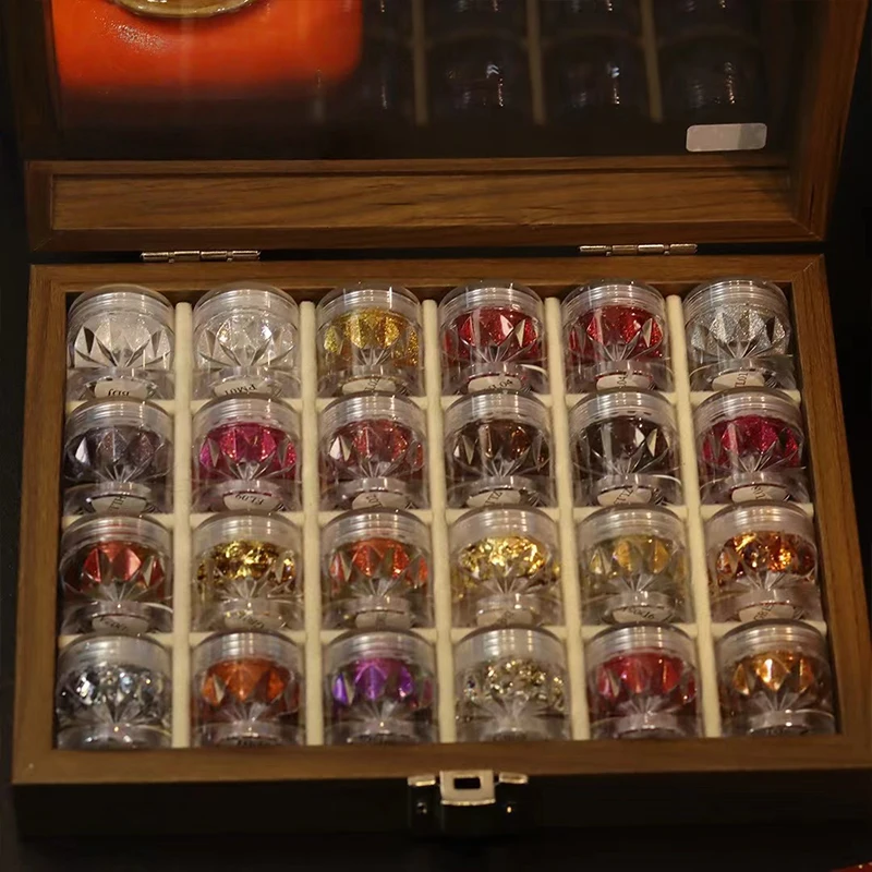 

Набор из 24 цветов бордовой пудры для ногтей с эффектом кошачий глаз, с цветовыми карточками и коробкой для хранения. Сделай сам: нейл-арт, художественный дизайн ногтей, очаровательный декор для ногтей