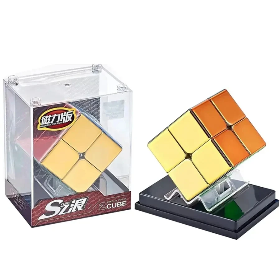 Ciclone menino galvanoplastia magnética 2x2 3x3 4x4 cubo mágico profissional cubo de velocidade cubo mágico quebra-cabeça brinquedo para crianças presente