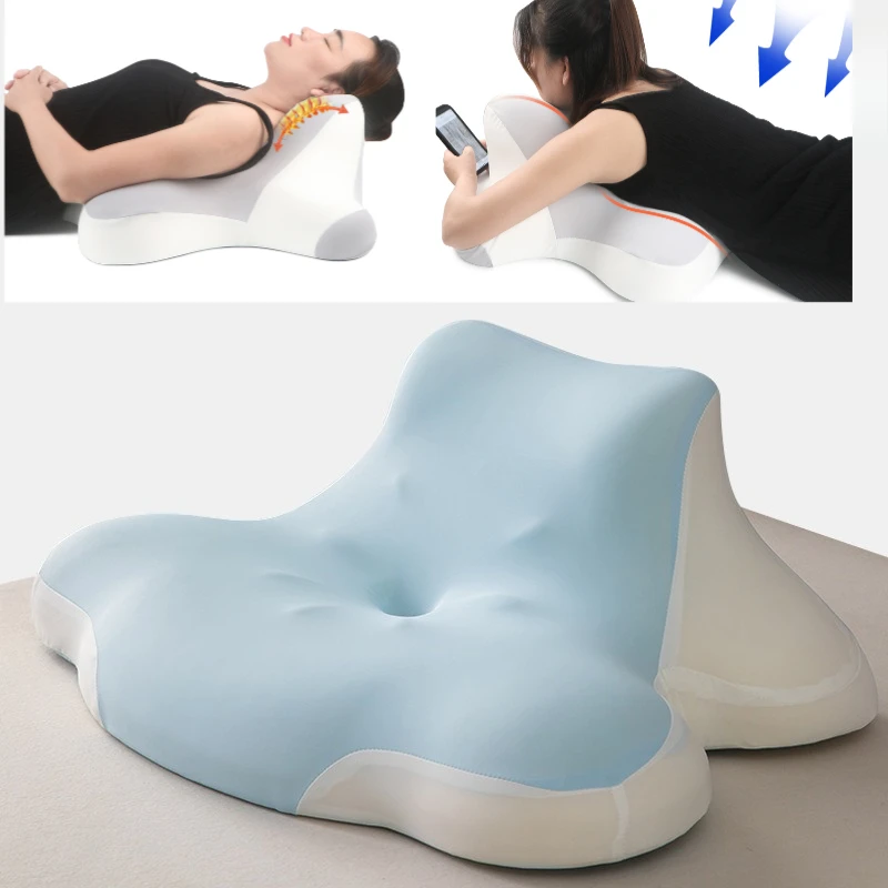 Big Size Multifunctional Position Pillow Sleeping Book PillowCervical Protection Pillow Comfortable Wedge-shaped Pillow Massage